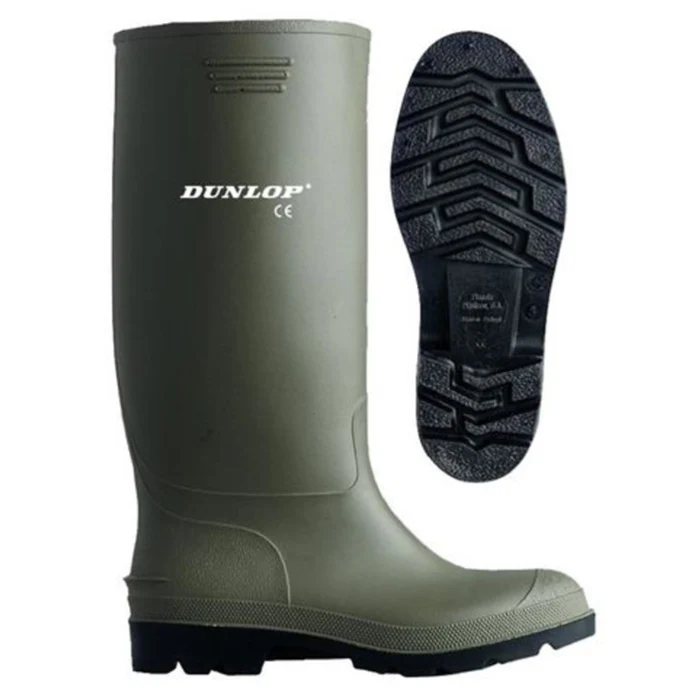 Dunlop Pricemaster Green PVC Wellington Boot - Image 3